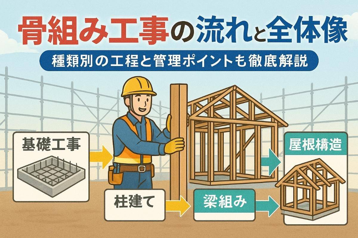 躯体工事の流れと全体像を徹底解説｜基礎工事から種類別工程・管理ポイントまで分かる