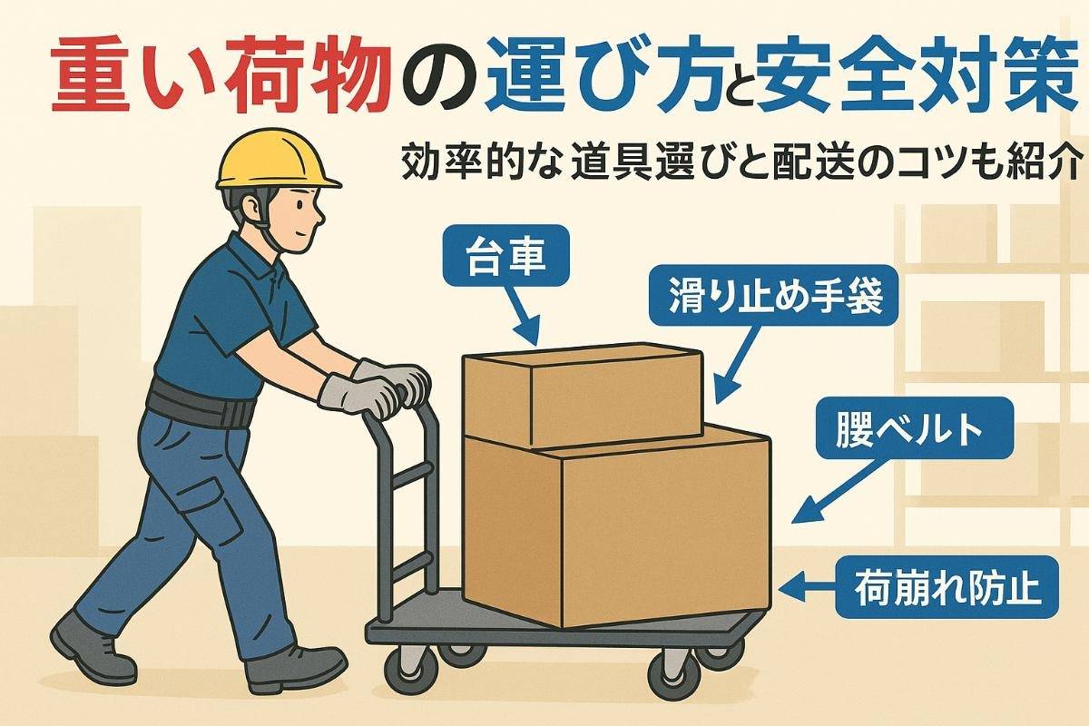 重い荷物を運ぶ方法の基本と安全対策効率的な道具と配送コツ全解説