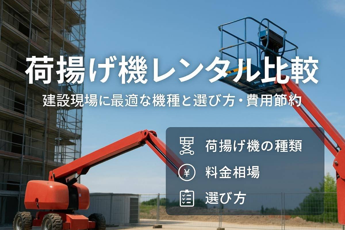 荷揚げ機レンタルの料金相場と選び方解説｜コスト削減術も紹介