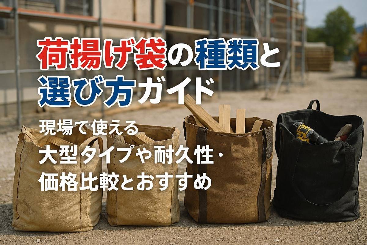 荷揚げ袋の種類と選び方ガイド！現場で使える大型タイプや耐久性・価格比較とおすすめ