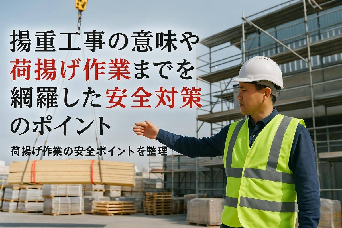 揚重工事の意味や荷揚げ作業までを網羅した安全対策のポイント