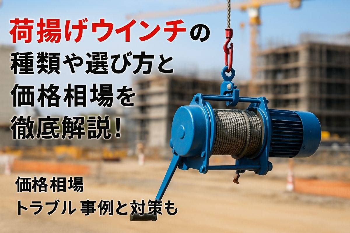 荷揚げウインチの種類や選び方と価格相場を徹底解説！トラブル事例と対策も