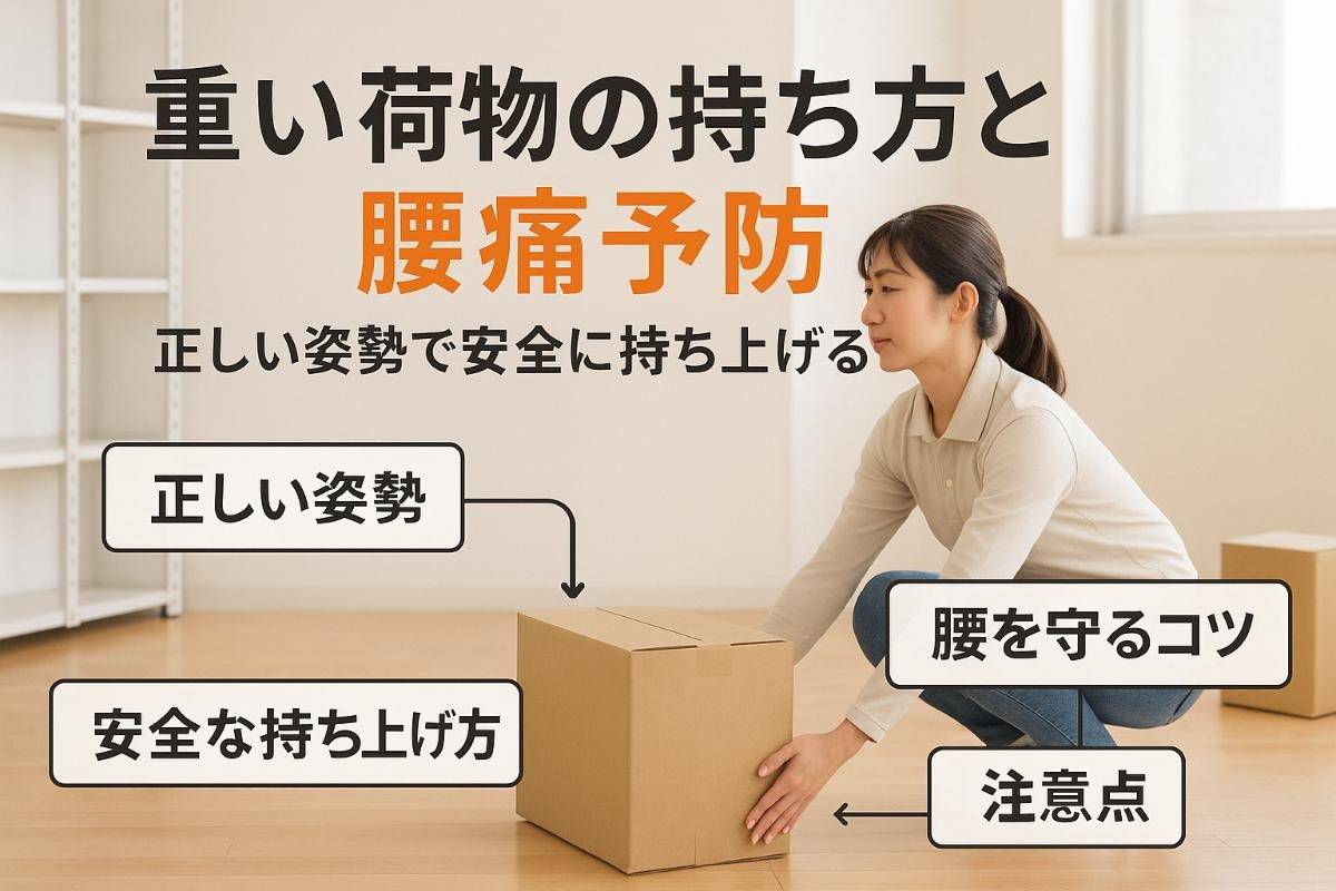 重い荷物の持ち方の基本とコツ徹底解説！腰痛予防や女性も安心の安全運搬ガイド