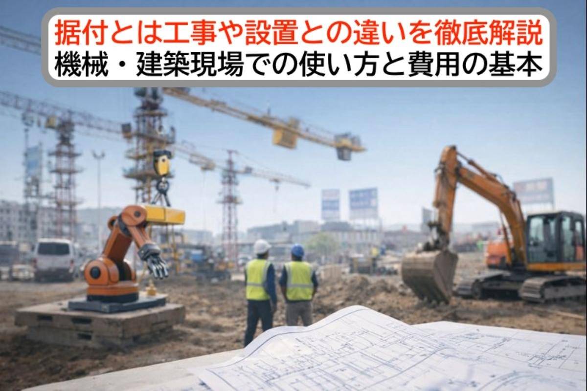 据付とは工事や設置との違いを徹底解説｜機械・建築現場での使い方と費用の基本