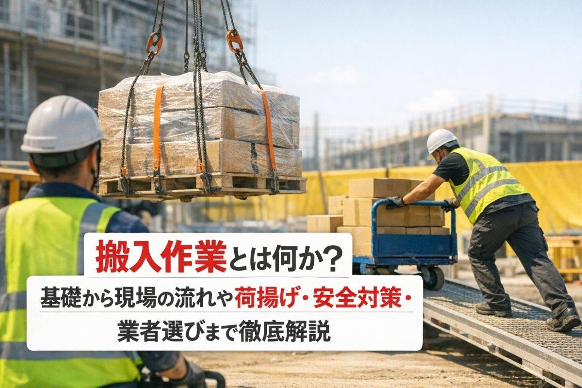 搬入作業とは何か？基礎から現場の流れや荷揚げ・安全対策・業者選びまで徹底解説