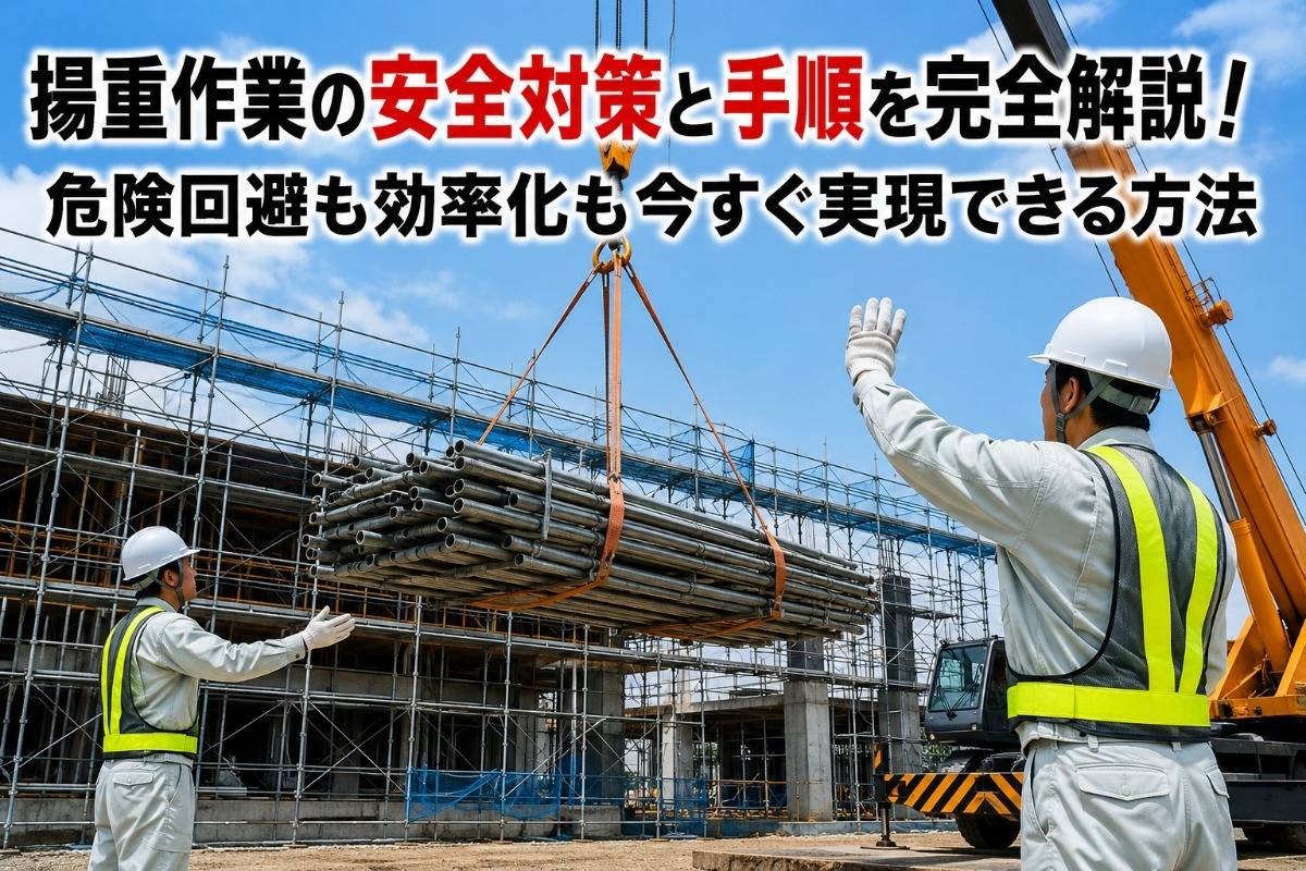 揚重作業の安全対策と手順を完全解説!危険回避も効率化も今すぐ実現できる方法